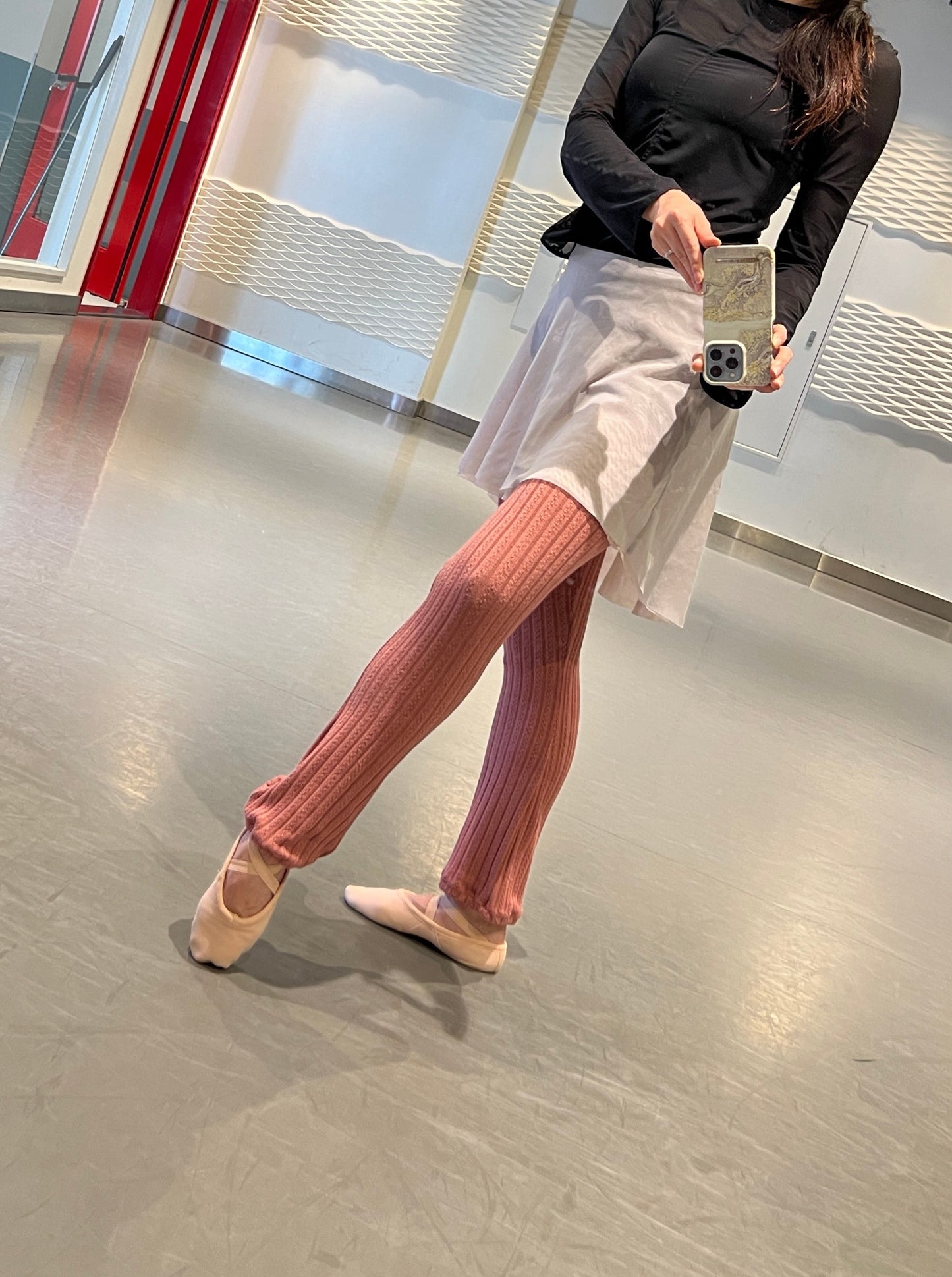 Camiiu Ballet Leg Warmer(茜色)
