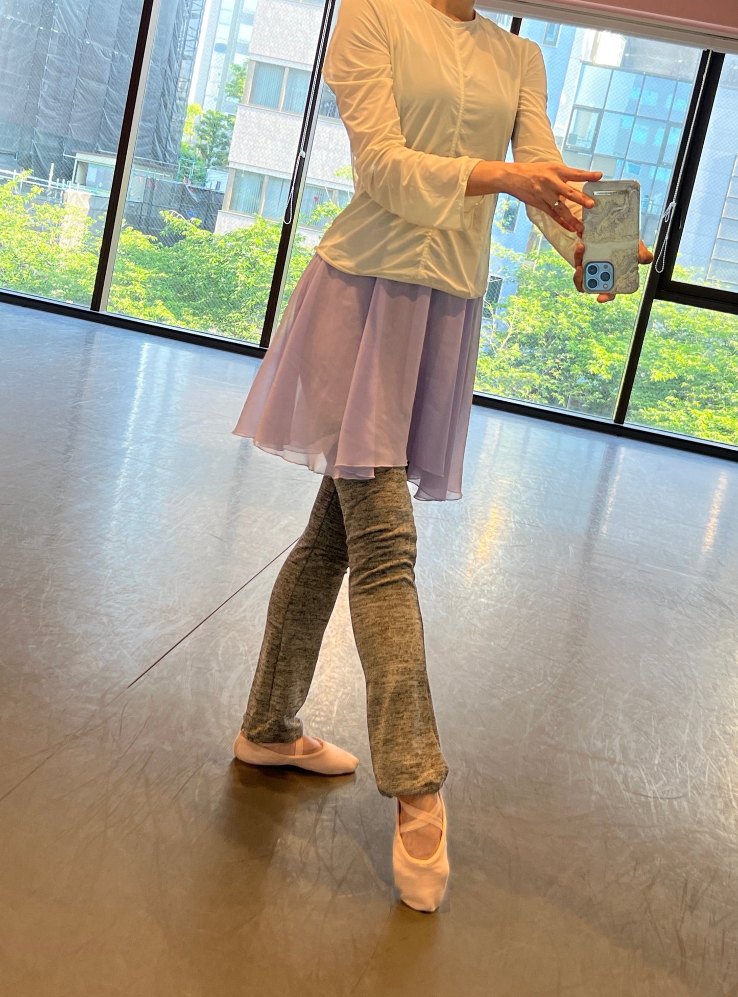 Camiiu Ballet Leg Warmer(オートミールグレー)