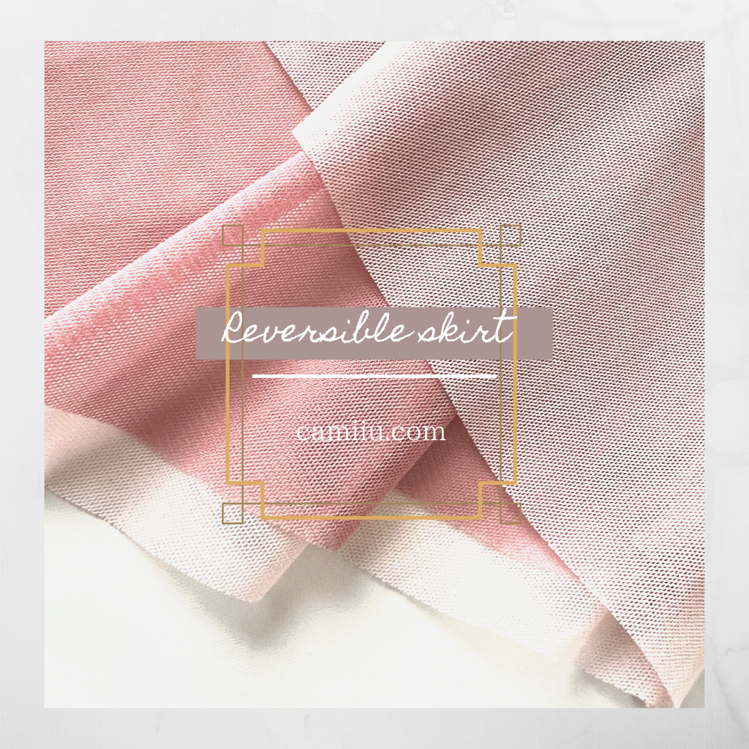 Reversible Skirt (Apricot×Peach)