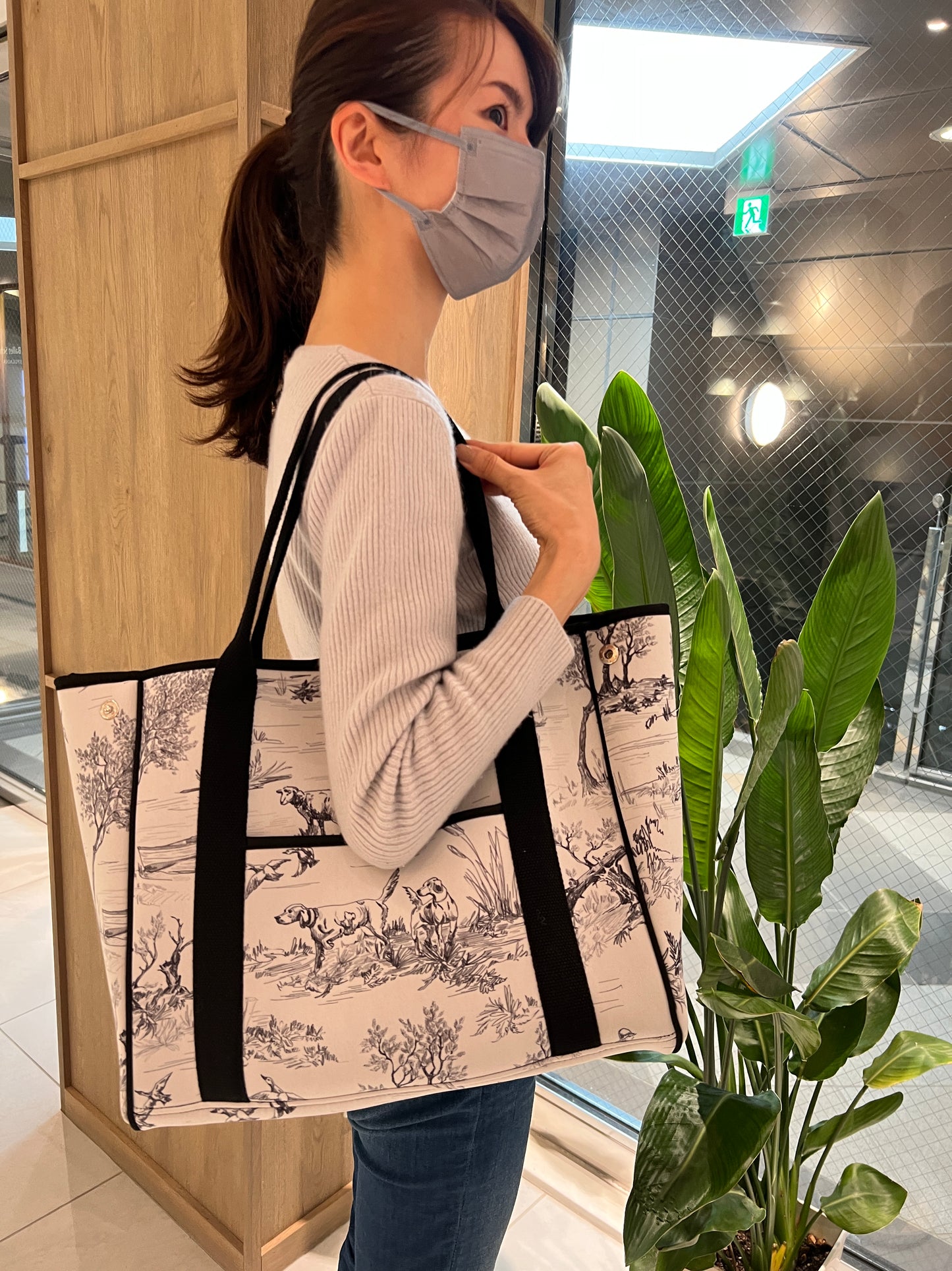 Neoprene Drawing Tote Bag