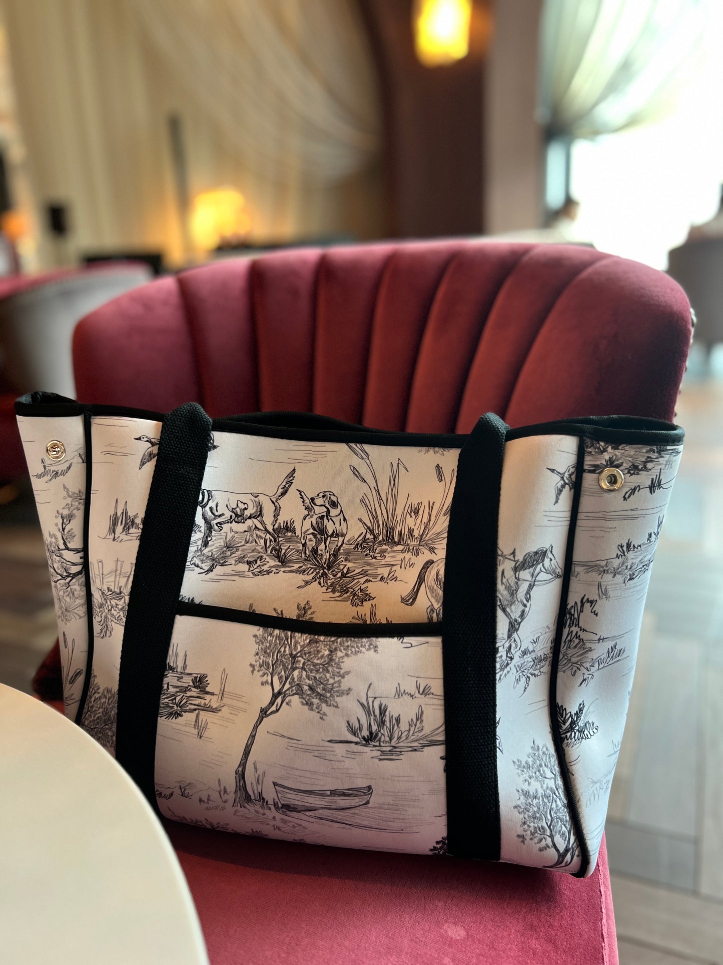 Neoprene Drawing Tote Bag