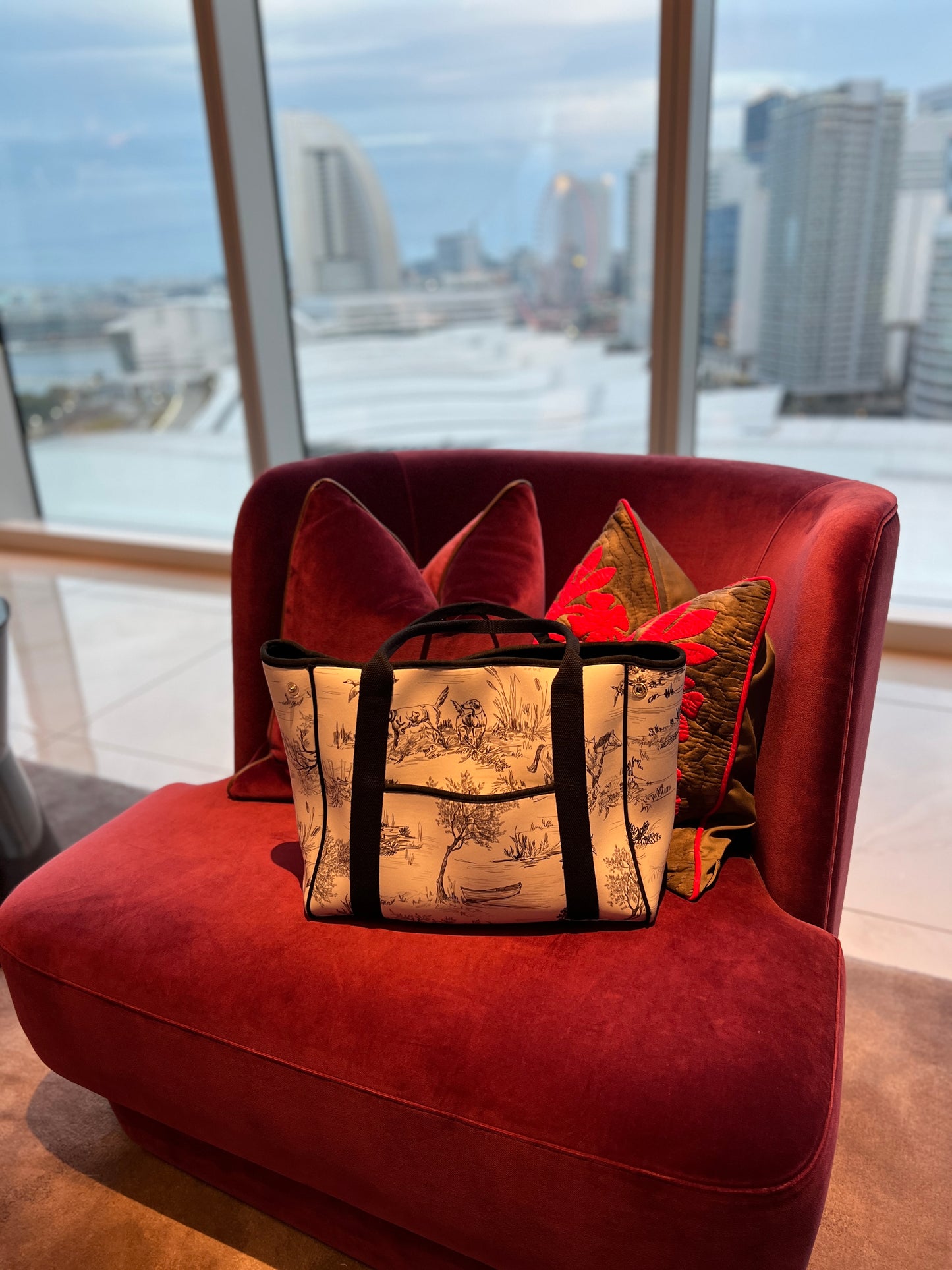 Neoprene Drawing Tote Bag