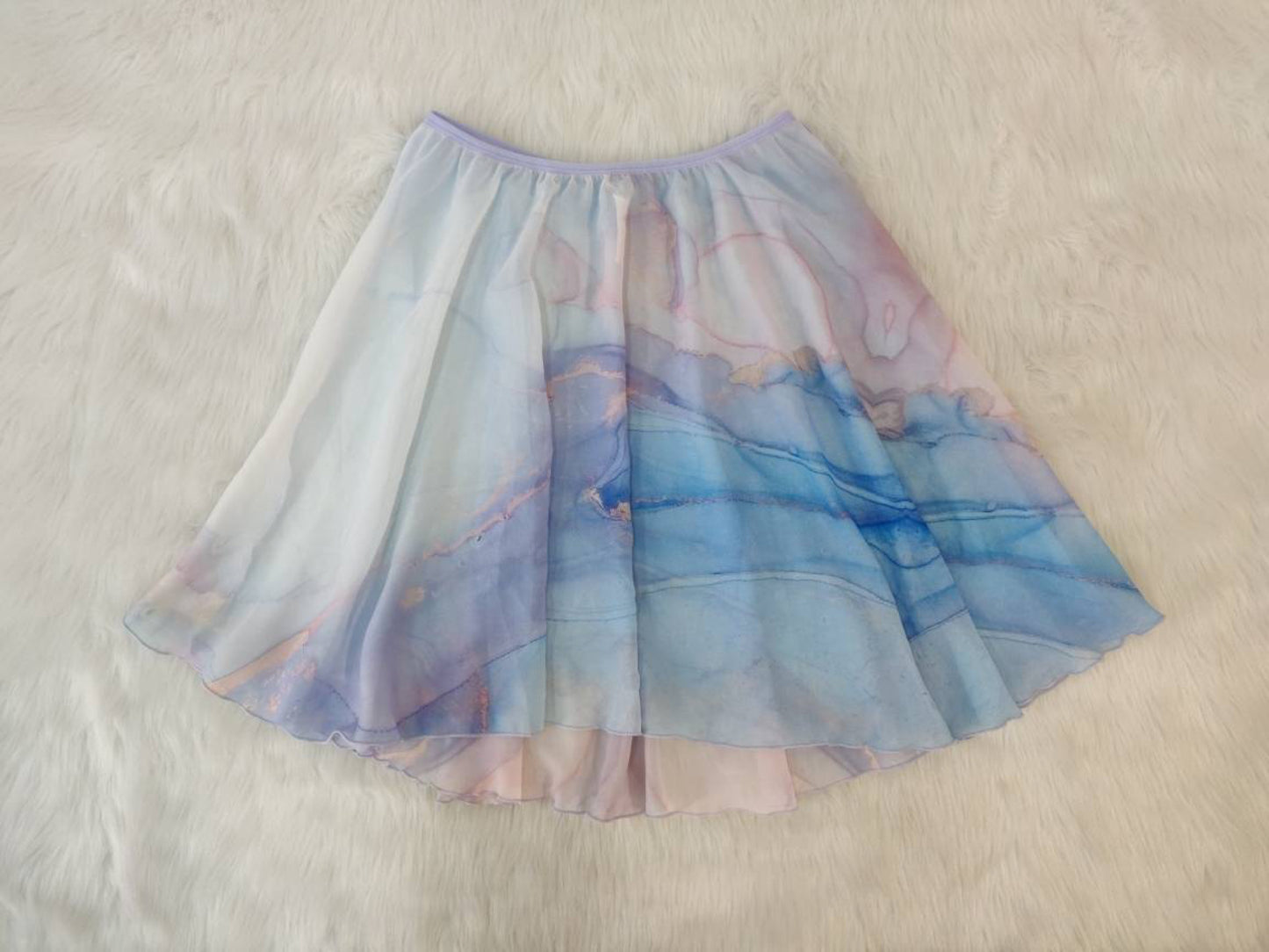 Circle Chiffon Skirt (Marble)