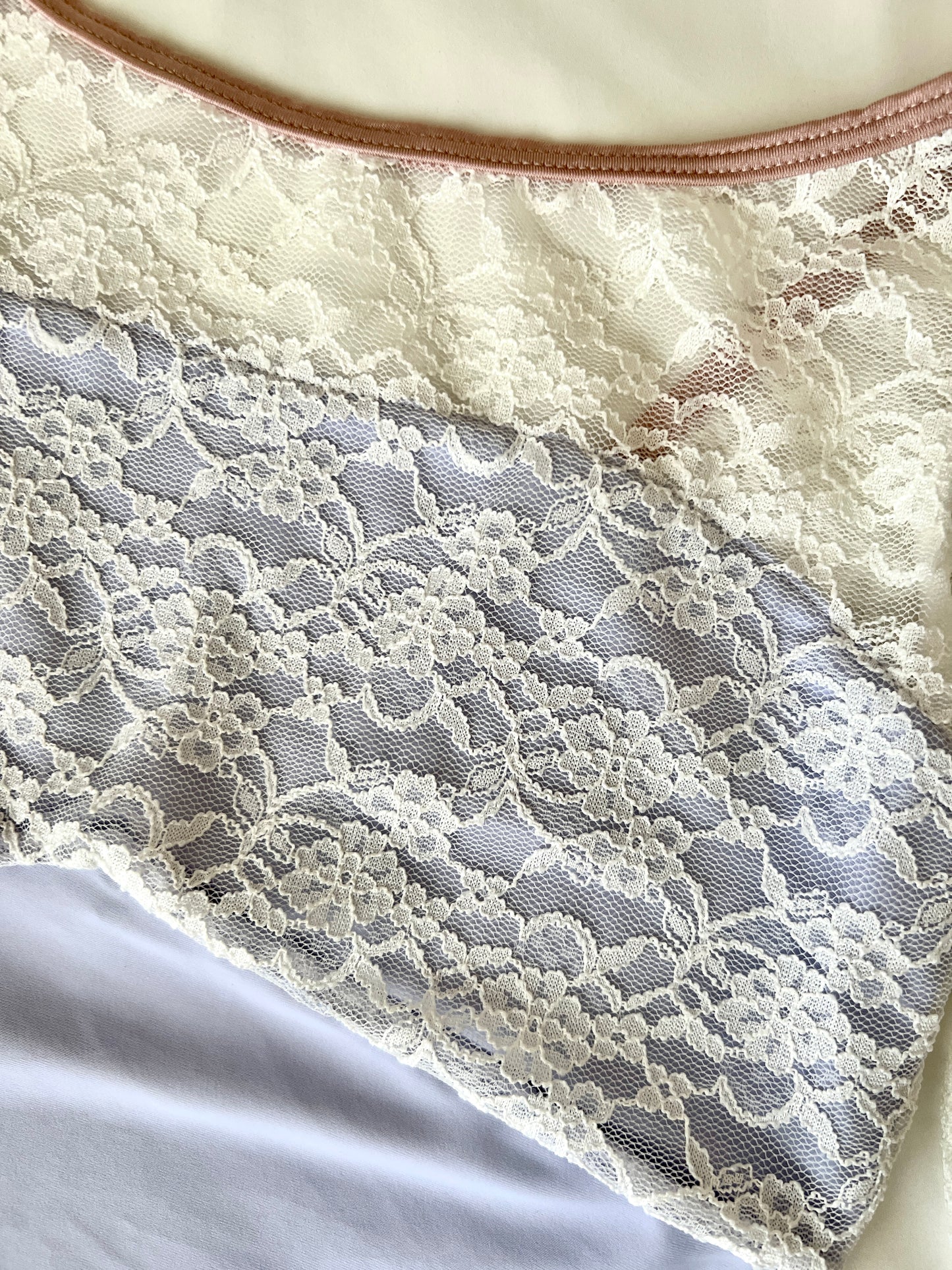 Lovely Lace Sleeve Leotard♡(Lavender)