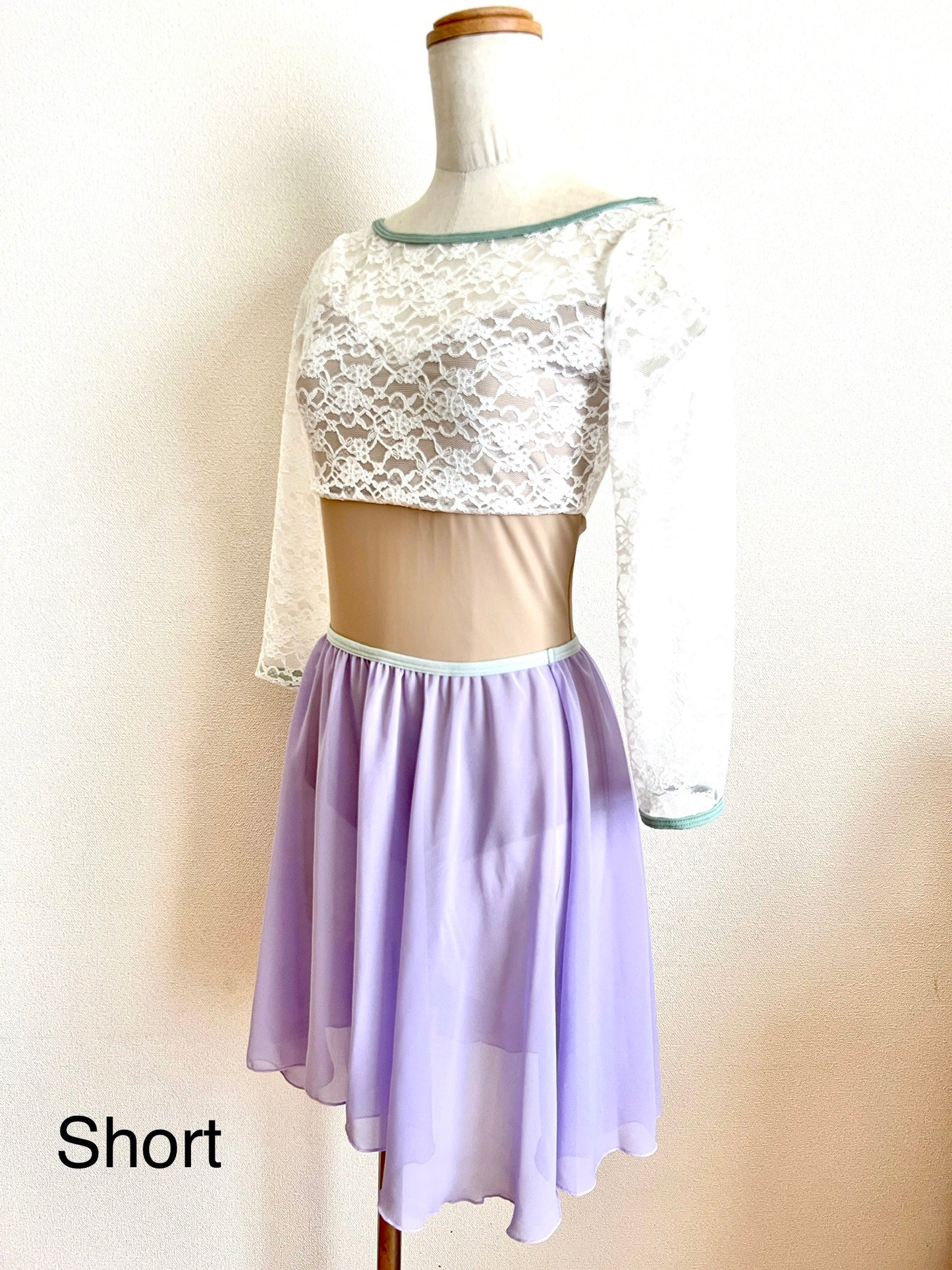 Circle Chiffon Skirt(Light Purple)
