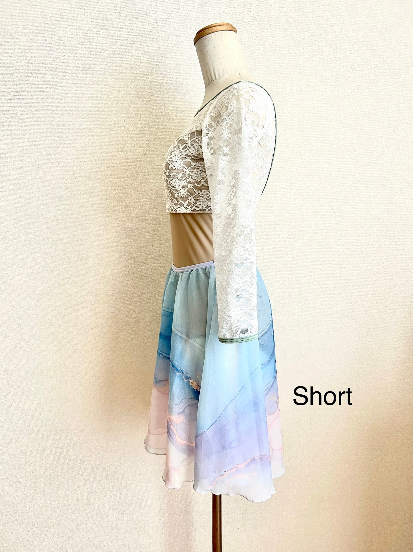 Circle Chiffon Skirt (Marble)