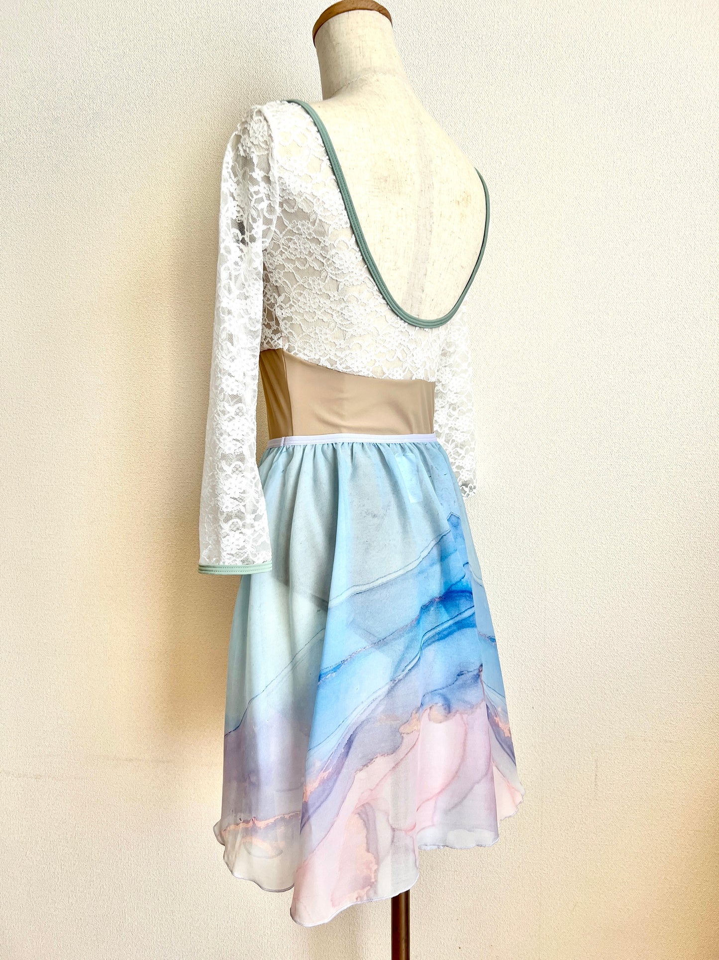 Circle Chiffon Skirt (Marble)