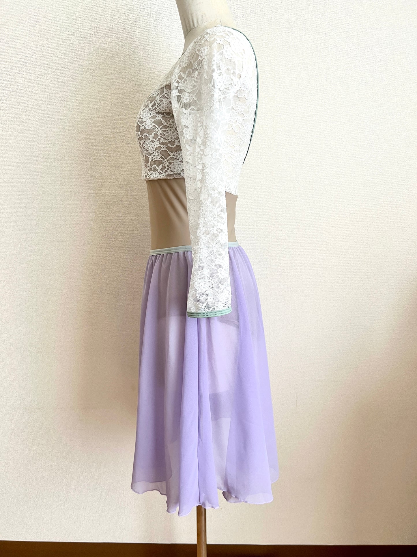 Circle Chiffon Skirt(Light Purple)