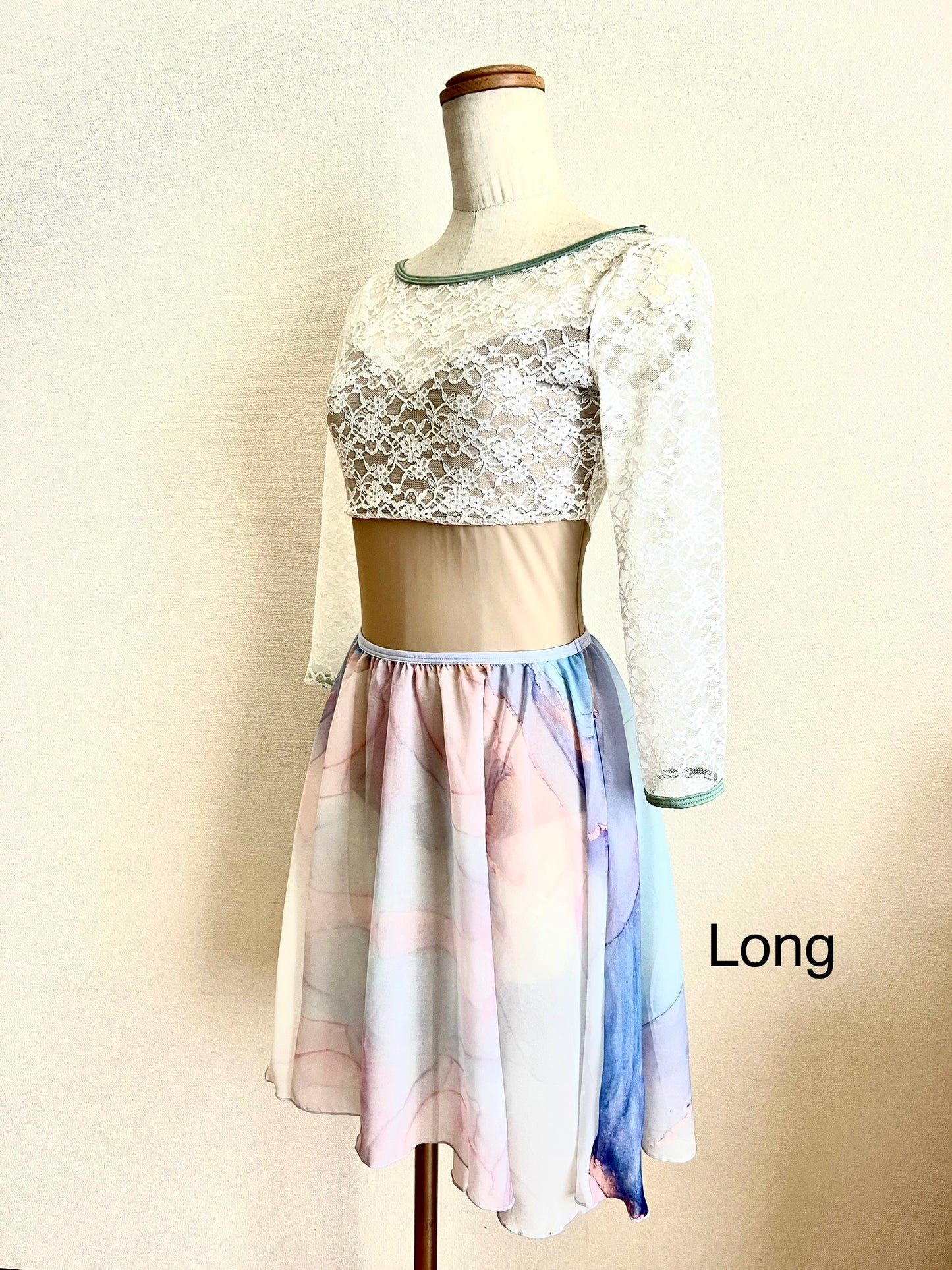 Circle Chiffon Skirt (Marble)