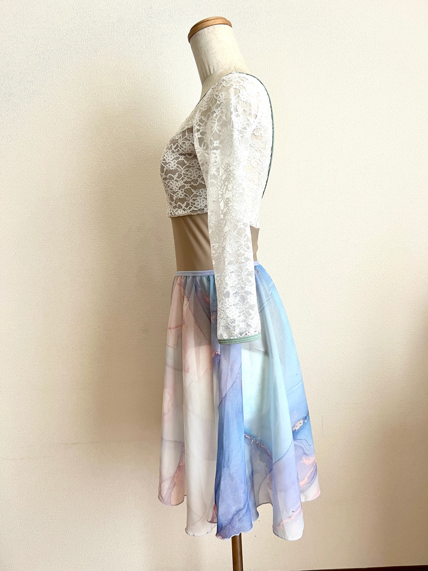 Circle Chiffon Skirt (Marble)