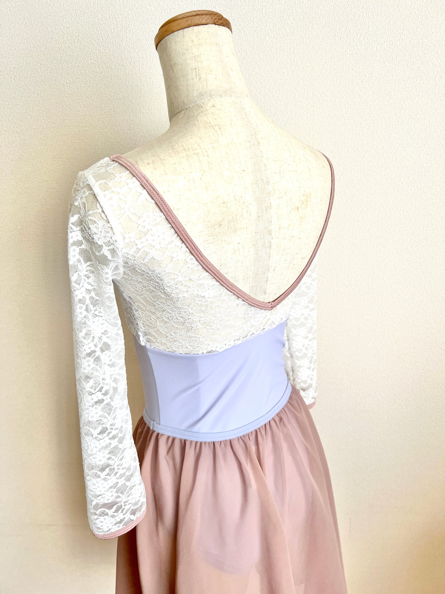 Lovely Lace Sleeve Leotard♡(Lavender)