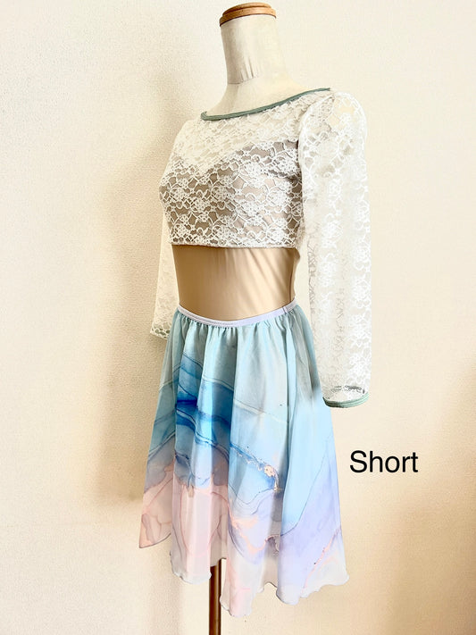 Circle Chiffon Skirt (Marble)