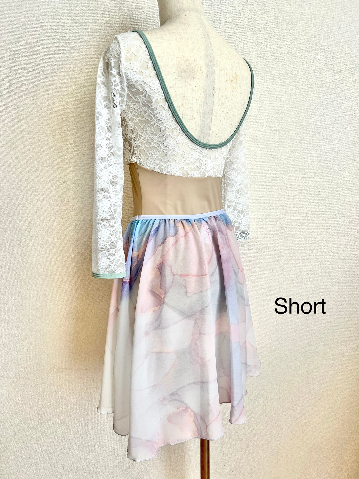 Circle Chiffon Skirt (Marble)
